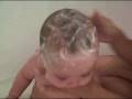taking a bath in the BIG tub