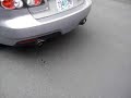 CorkSport Power Series Mazdaspeed6 exhaust+Downpipe revving.