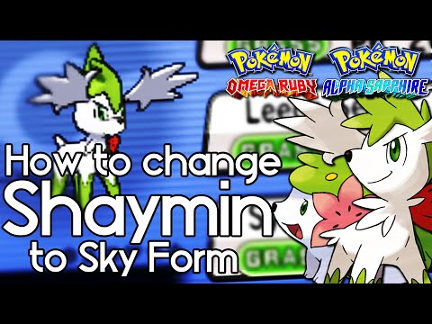 how to turn shaymin into sky form