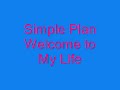 Simple Plan Welcome to My Life Lyrics