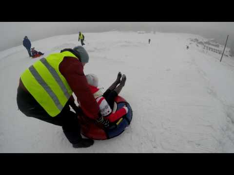 Веселые катания на тюбингах