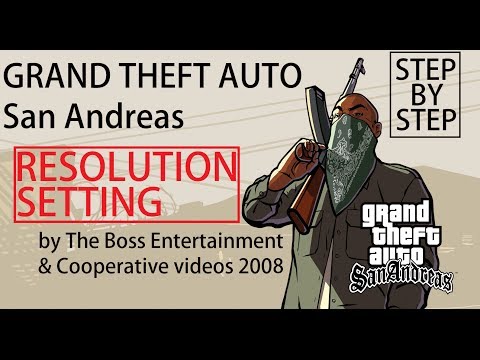 how to adjust gta san andreas resolution