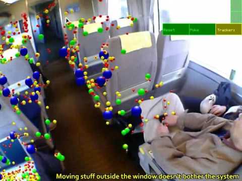 tracking - Video results for an Augmented Reality tracking system. A computer tracks a camera and works out a map of the environment in realtime, and this can be used t...