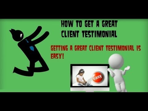Watch 'How to Get A Great Client Testimonial And Get More Business - YouTube'