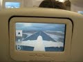 Lufthansa Airbus A380 takeoff from inseat video on LH passenger test flight FRA-JFK