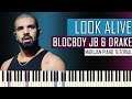 How To Play: BlocBoy JB ft. Drake - Look Alive | Piano Tutorial