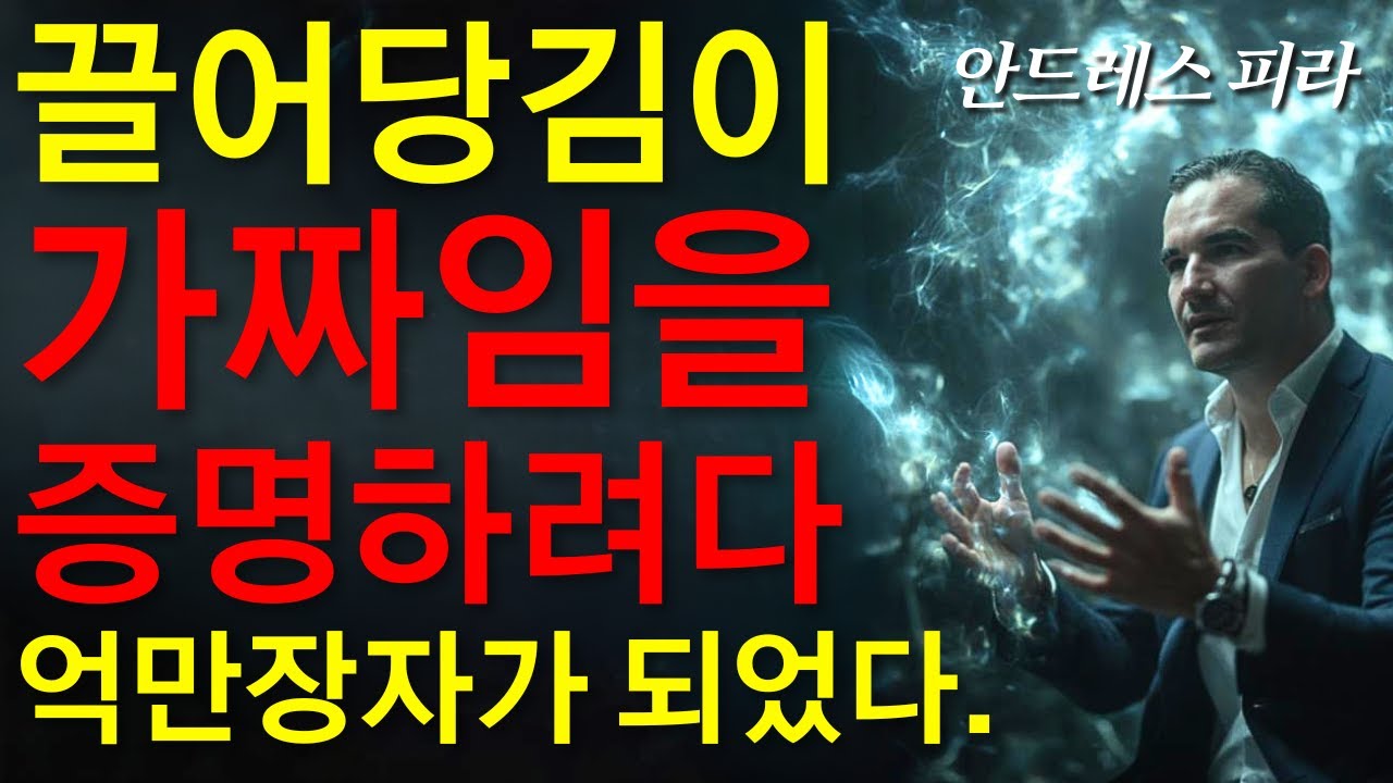 노숙자에서 억만장자가 된 남자. 최고의 '시크릿 실천편' 안드레스 피라의 실제 이야기