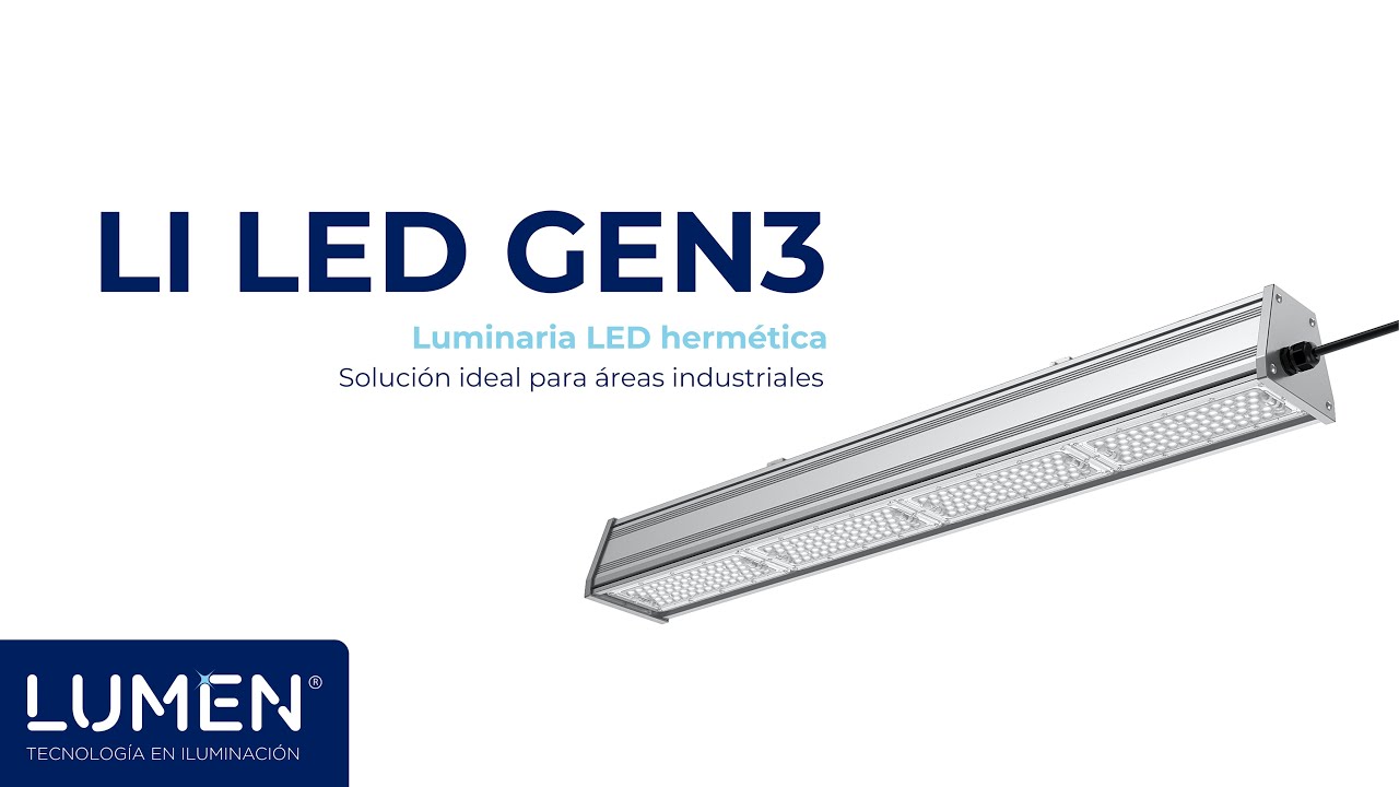 LI LED GEN3 | Luminaria LED hermética para áreas industriales