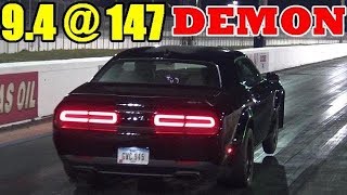1000 HP Whippled Dodge Demon - 9.41 @ 147 mph - 1/4 Mile Drag Race Video - RoadTest® by Road Test TV