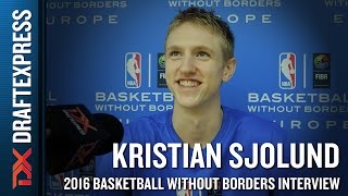 Kristian Sjolund Interview from NBA Basketball Without Borders Europe Camp