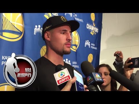 Video: Klay Thompson comments on block on LaMarcus Aldridge | NBA on ESPN