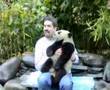 Panda - Hugging a Panda Cub near Chengdu