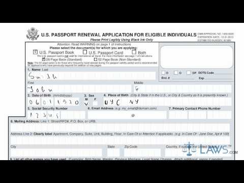 how to fill the passport e form