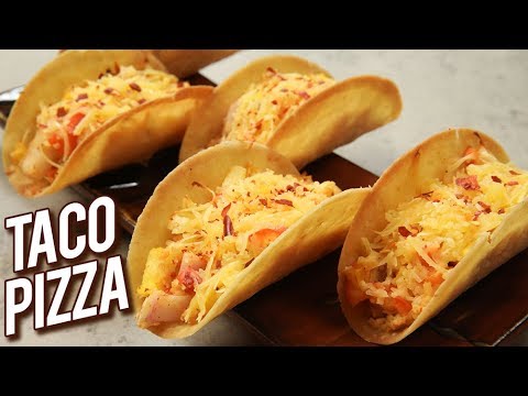 Taco Pizza Recipe – How To Make Crunchy Taco Pizza – Snack Recipe – Sonali – Stop Motion Cooking