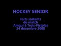 14 décembre 2008 : Amqui 4 à Trois-Pistoles 6 (hockey senior A, LHSEQ)