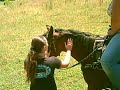 Stef riden & gettin off teh pony
