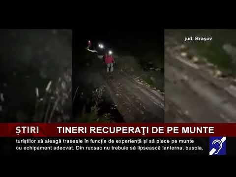 Tineri recuperaţi de la munte