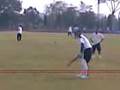 Rahul Dravid warming up in latest Ranji tie