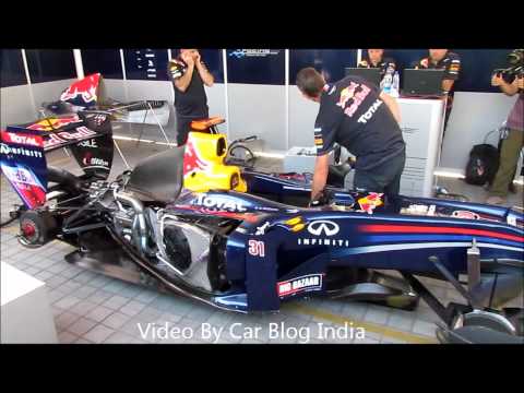 Sound Of An F1 Engine- Red Bull Formula 1 Racing Car Engine Firing, Revving and Running