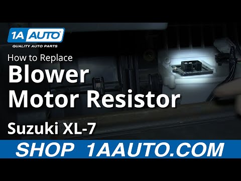 How To Install Replace Heater AC Fan Speed Resistor Suzuki XL-7