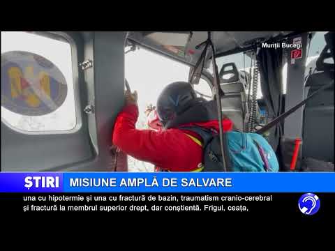 Misiune amplă de salvare, în munții Bucegi