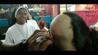 Indian Girl Headshave  Hair Donation