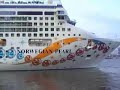 Maiden call m.s. Norwegian Pearl at Rotterdam video 3.