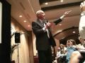 Mark Victor Hansen with the Twins Kari and Lisha Schneider at World Ventures Event