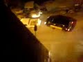 calle bloqueada a las 00:00