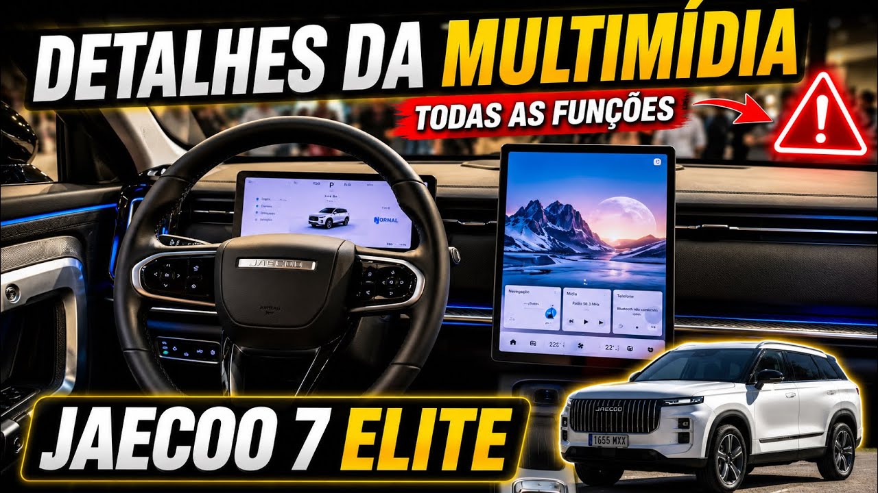 JAECOO 7 ELITE - MULTIMIDIA EM DETALHES
