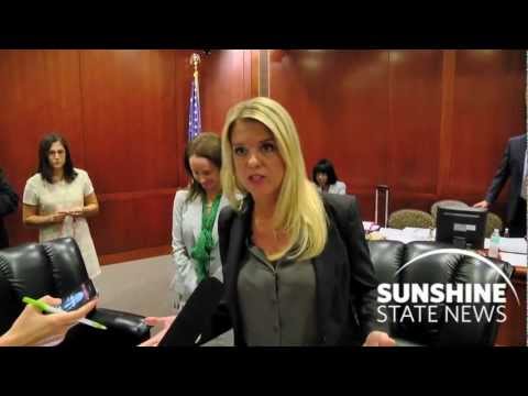 <i>Kevin Derby</i>: Florida Attorney General Pam Bondi reacts to the U.S. Supreme court's health-care ruling on June 28, 2012. Courtesy: Dave Heller Video
