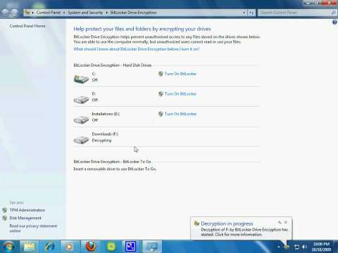 how to remove bitlocker