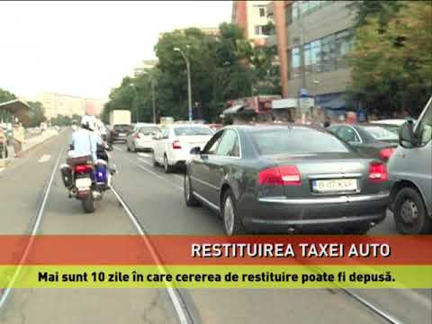 Mai sunt 10 zile în care cererea de restituire a taxei auto poate fi depusă