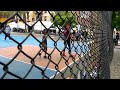 Andrew Garfield takes a break from filming The Amazing Spider-Man 2 to play basketball with kids in his Spider-Man costume.