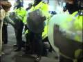 London Gaza protesters clash with police Israeli embassy in London 3rd January 2009
