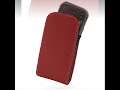 PDair Leather Case for Nokia N97 mini - Vertical Pouch Type (Red)