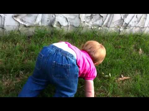 Ali Playing in the Backyard
