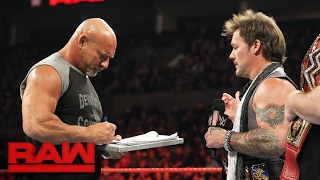 Goldberg accepts Brock Lesnar's WrestleMania challenge: Raw, Feb. 6, 2017