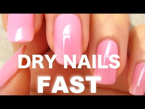 how to make nail polish dry faster