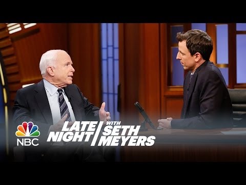 Senator John McCain Interview, Pt. 1 - Late Night with Seth Meyers