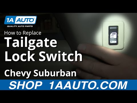 How To Remove Install tailgate Lock Swtich 2000-06 Chevy Suburban GMC Yukon
