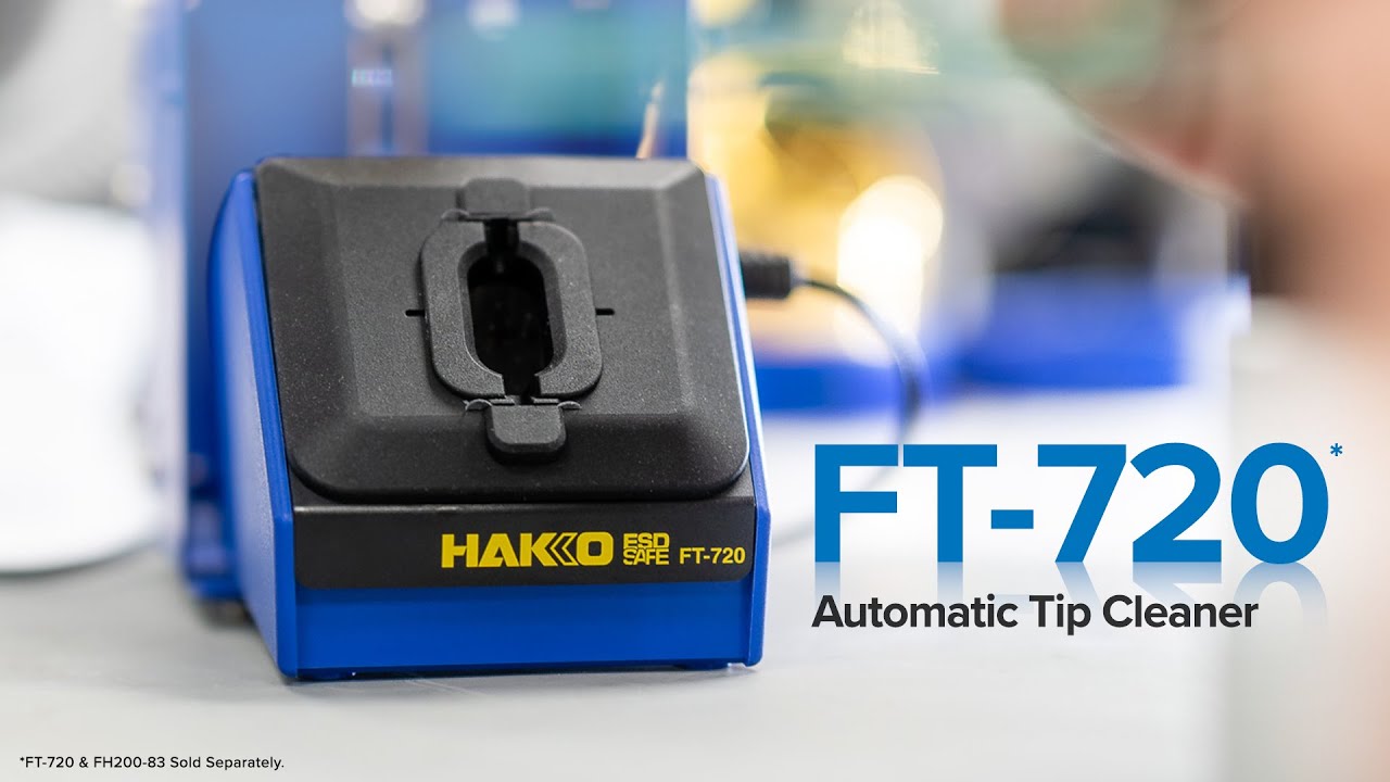 The New HAKKO FT720 Automatic Tip Cleaner