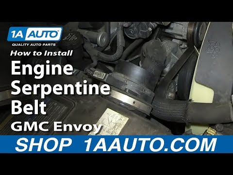 How To Install Replace Engine Serpentine Belt V8 5.3L GMC Envoy and XL XUV
