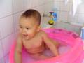 Mel 11 meses no banho