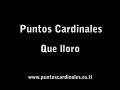 que lloro puntos cardinales