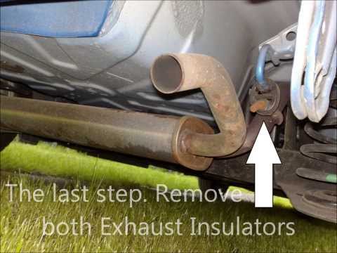 Toyota Aygo, C1, Peugeot 107 How to Replace Remove Install Exhaust System. Auspuff erneuern wechseln