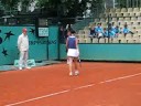 Flavia Pennetta in match in RG 2008 Flavia Pennetta in match in RG 2008