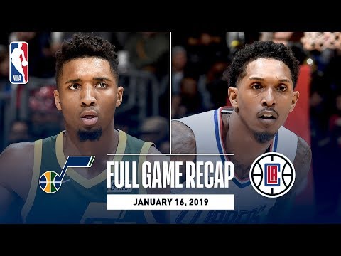Video: Full Game Recap: Jazz vs Clippers | Donovan Mitchell Leads All Scorers In LA