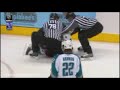 Patrick Marleau vs Keith Ballard(hockey fight)