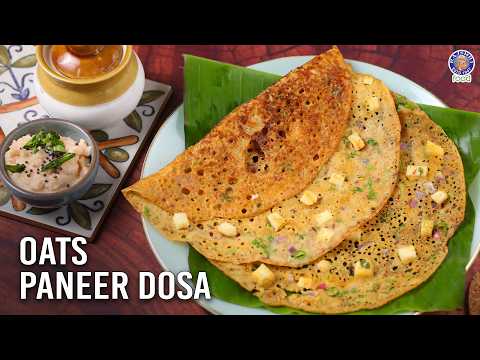 Crispy Oats Paneer Dosa